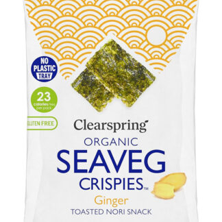 Clearspring Ginger Seaveg Crispies Organic 4g