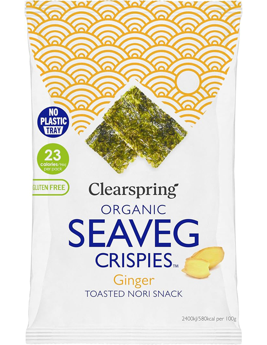 Clearspring Ginger Seaveg Crispies Organic 4g