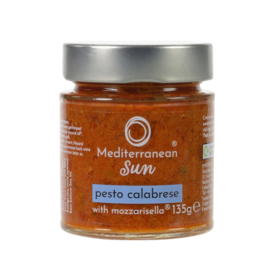 Mediterranean Sun Pesto Calabrese with Mozzarisella 135g