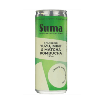 Suma Sparkling Yuzu, Mint, & Matcha Kombucha 250ml
