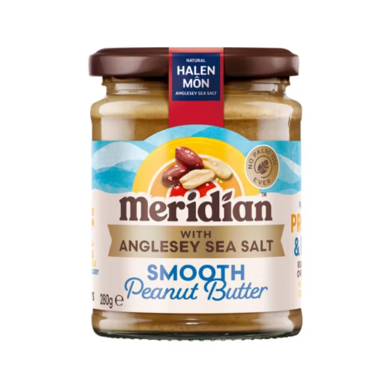 Meridian Smooth Peanut Butter with Anglesey Sea Salt 280g