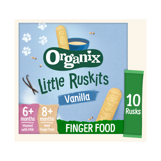 Organix Little Ruskit Vanilla Biscuits 60g
