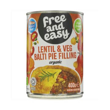 Free and Easy Lentil & Veg Balti Pie Filling 400g