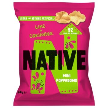 Native Mini Poppadoms Lime & Coriander 60g