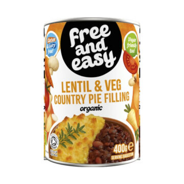 Free and Easy Lentil & Veg Country Pie Filling 400g