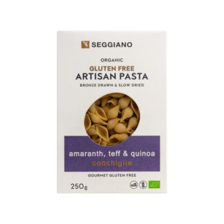 Seggiano Amaranth Teff & Quinoa Conchiglie Pasta Organic 250g
