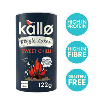 Kallo Lentil & Pea Veggie Cakes Sweet Chilli 122g