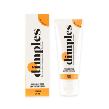 Dimples Re-mineralising Hydroxyapatite Toothpaste Peach 75ml