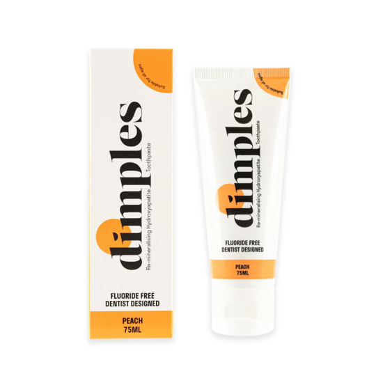 Dimples Re-mineralising Hydroxyapatite Toothpaste Peach 75ml