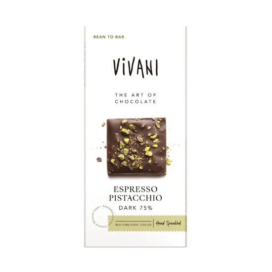Vivani Espresso Pistachio Organic 80g