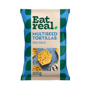Eat Real Sea Salt Multiseed Tortillas 160g