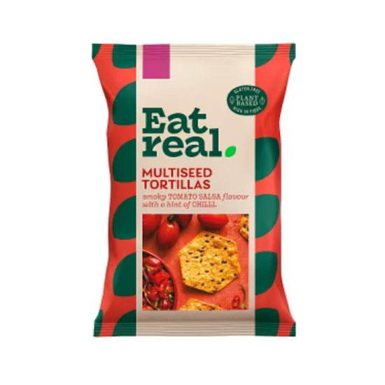 Eat Real Tomato Salsa Multiseed Tortillas 160g