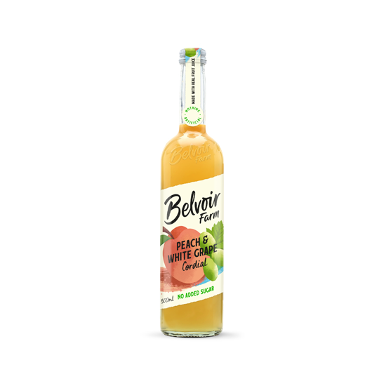 Belvoir Peach & White Grape Cordial 500ml