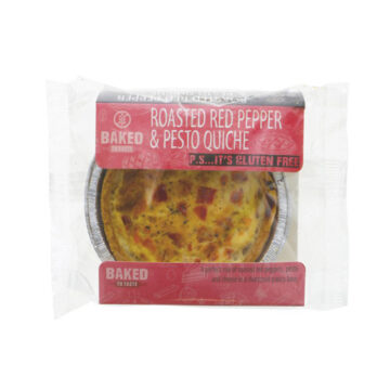 Chunk Baked to Taste Roasted Red Pepper & Pesto Quiche 155g