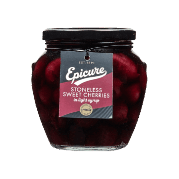 Epicure Sweet Stoneless Cherries in Fruit Juice 550g