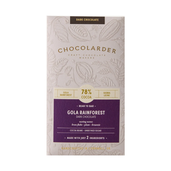 Chocolarder Gola Rainforest Dark Chocolate 70g