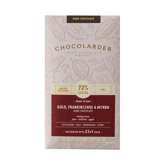 Chocolarder Gold, Frankincense & Myrrh 70g