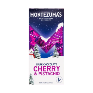 Montezuma's dark Chocolate Cherry & Pistachio 90g