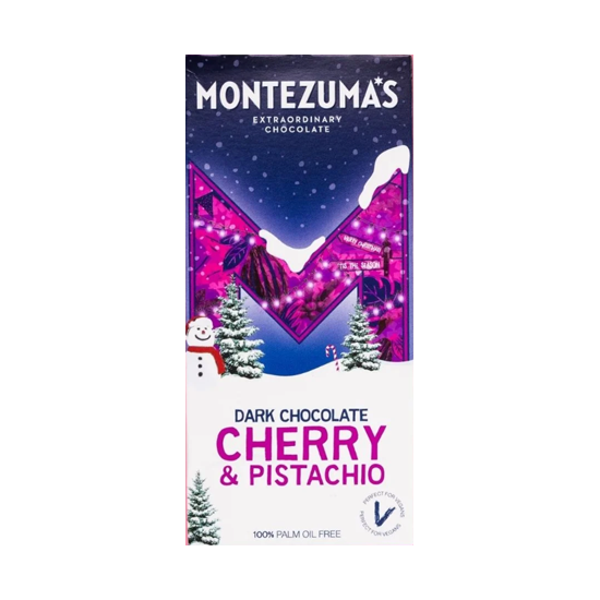 Montezuma's dark Chocolate Cherry & Pistachio 90g
