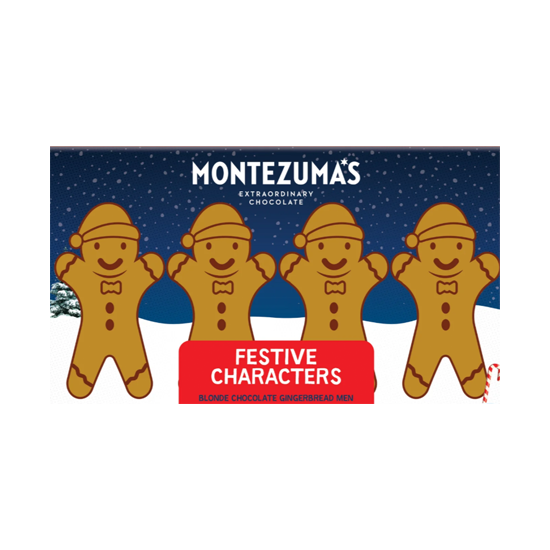 Montezuma's Blonde Chocolate Gingerbread Men 60g