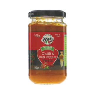 Free From Italy Chilli & Red Pepper Pesto 180g