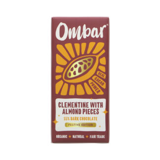 Ombar Clementine with Almond Pieces 55% Dark Chocolate 70g
